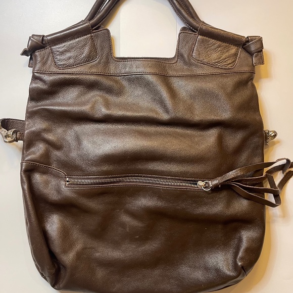 Foley & Corinna Chocolate Mid-City Leather Tote - Picture 1 of 2